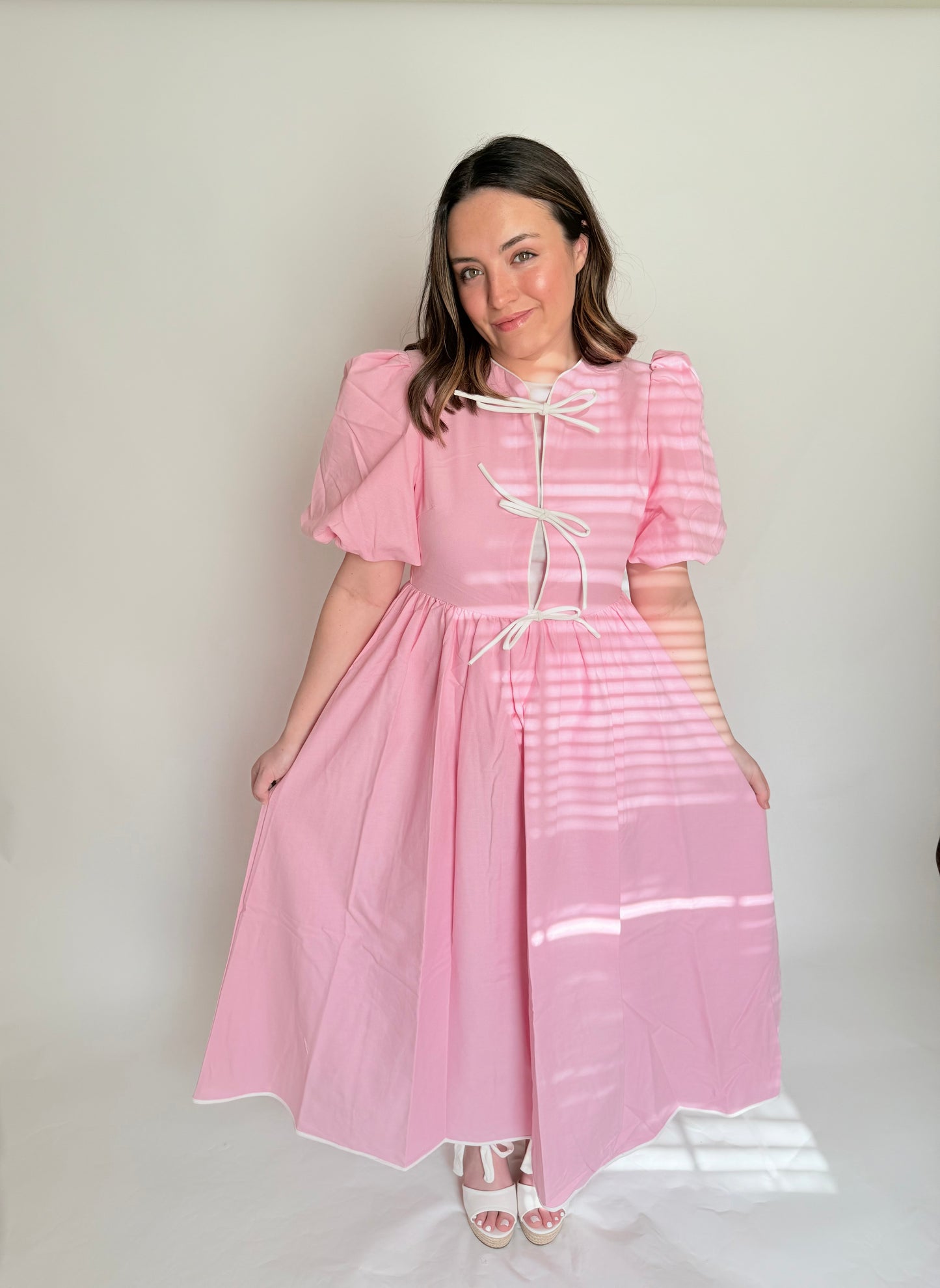 Blushing Bow Maxi Dress