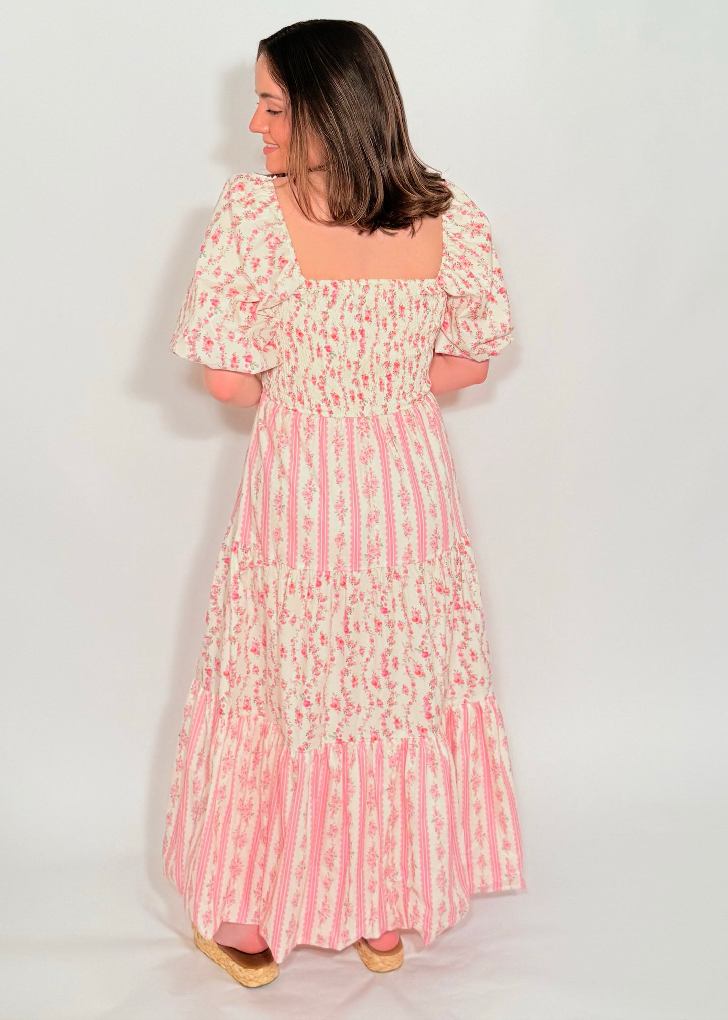 Pink Petals Maxi Dress