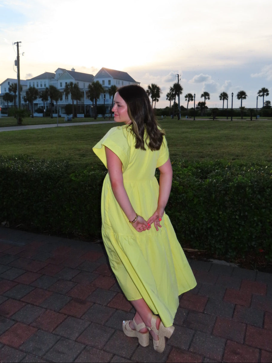 Lemon Drop Maxi Dress