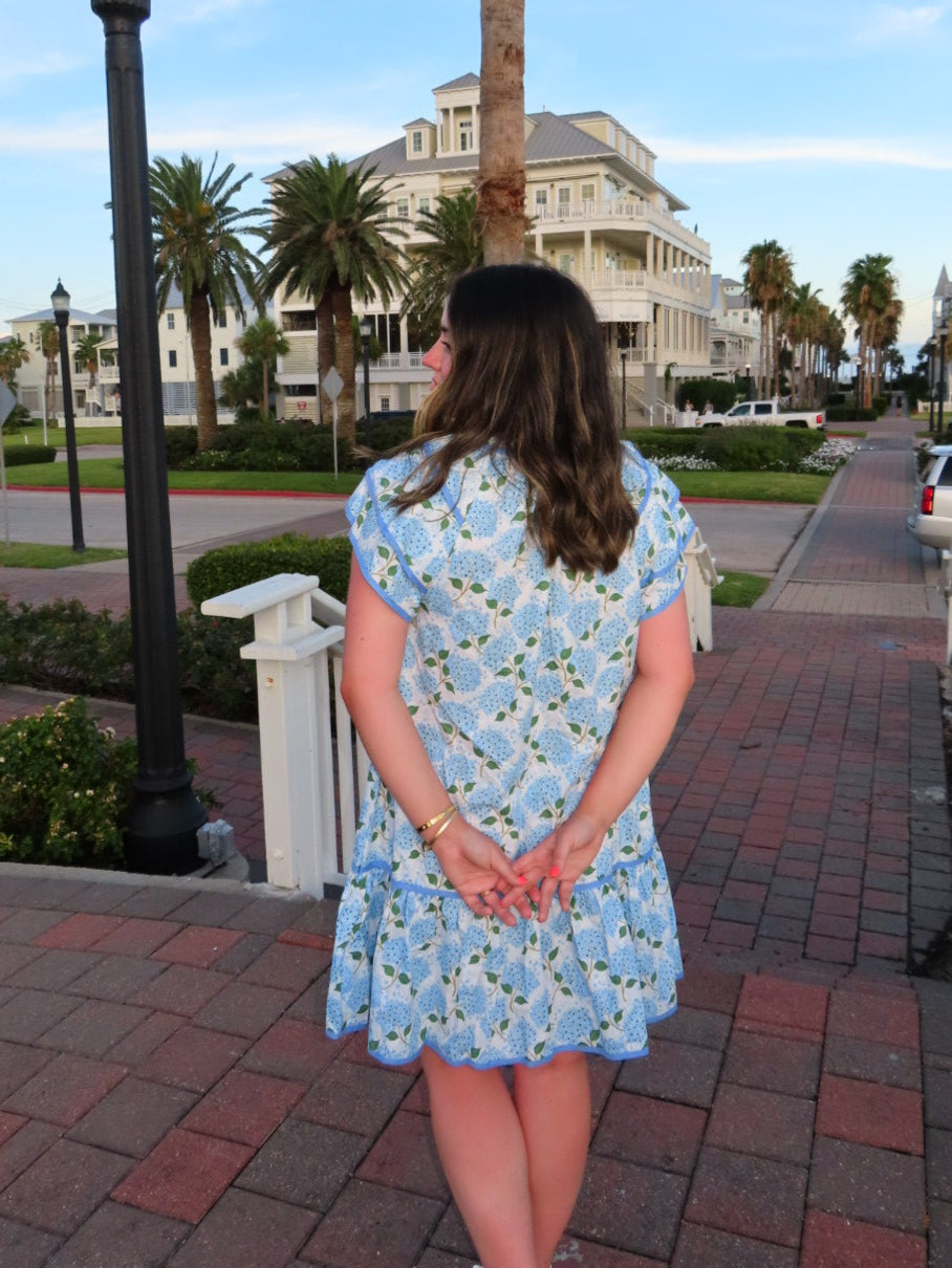 Hydrangea Haze Mini Dress