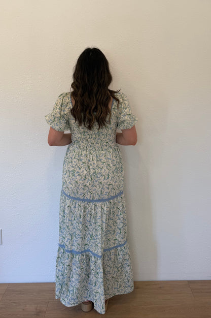 Bluebird Bloom Maxi Dress