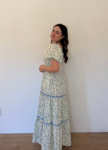 Bluebird Bloom Maxi Dress