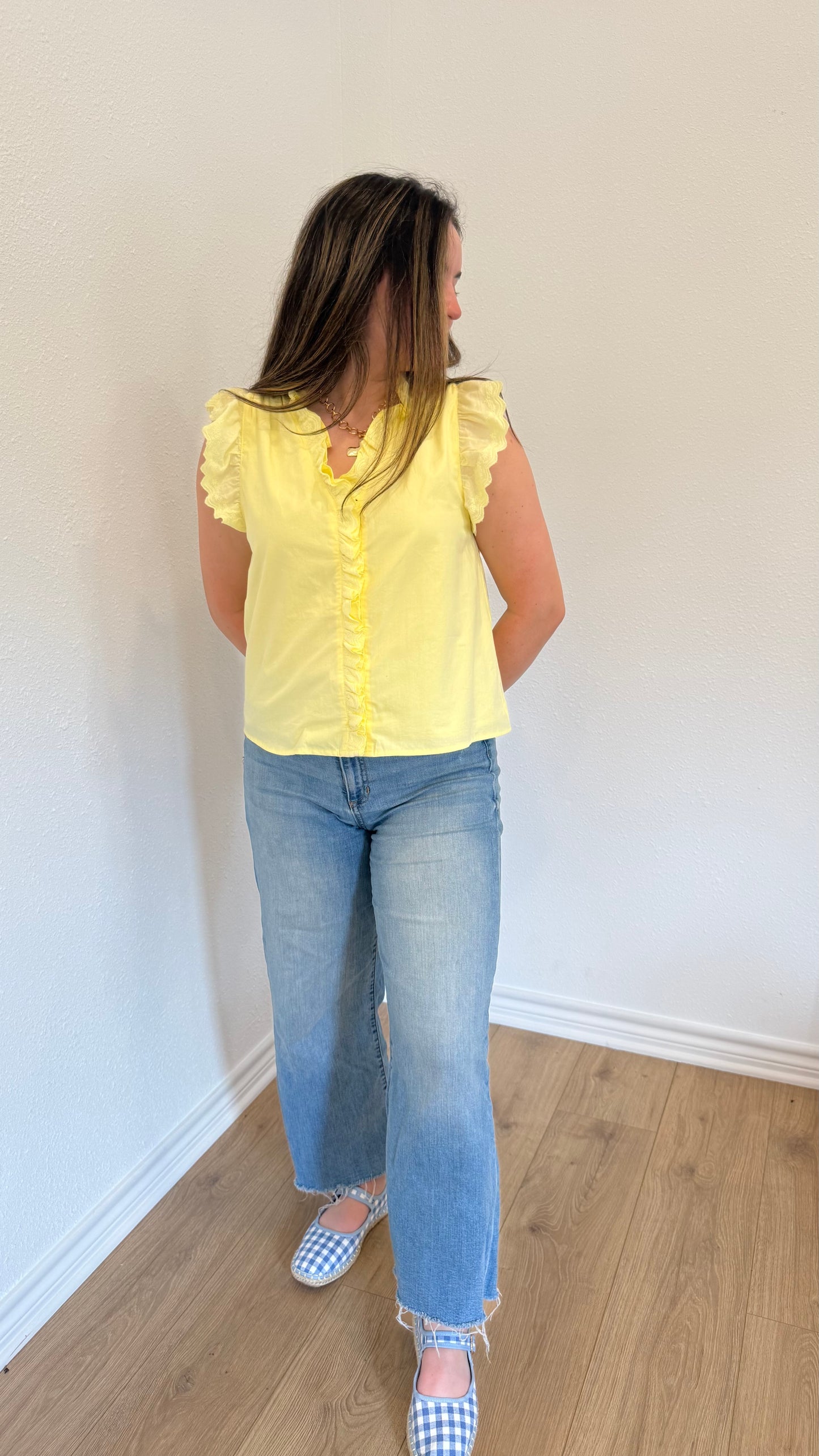 Sunshine Ruffle Top