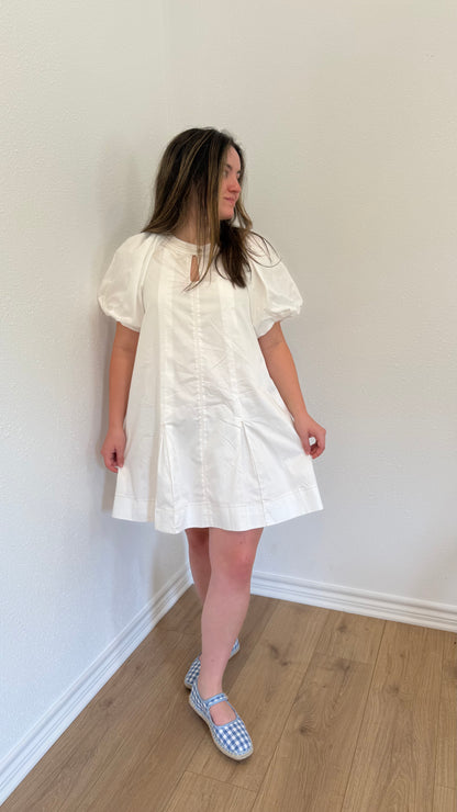 Sweet Ivory Mini Dress