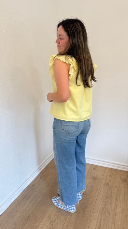 Sunshine Ruffle Top