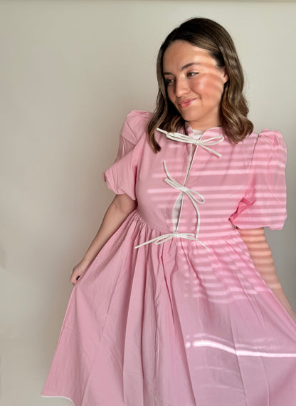 Blushing Bow Maxi Dress