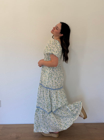 Bluebird Bloom Maxi Dress