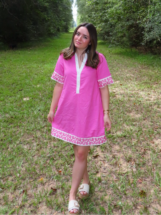 Candy Pink Mini Dress
