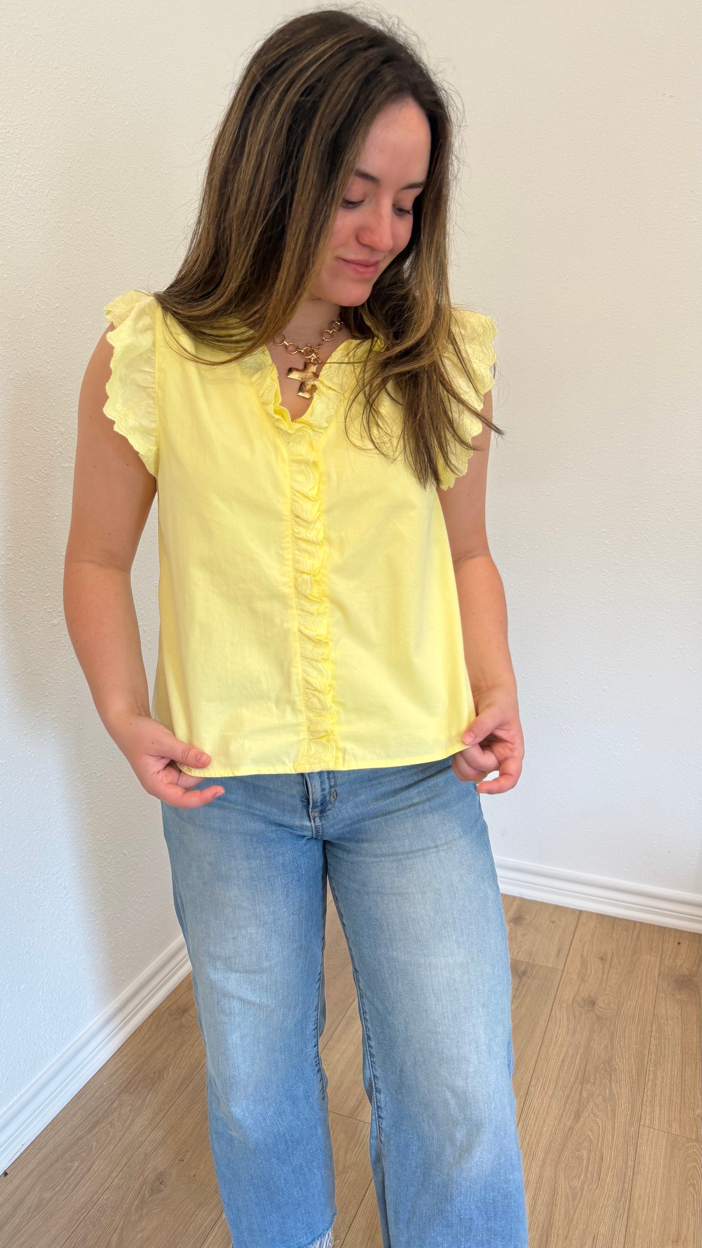 Sunshine Ruffle Top