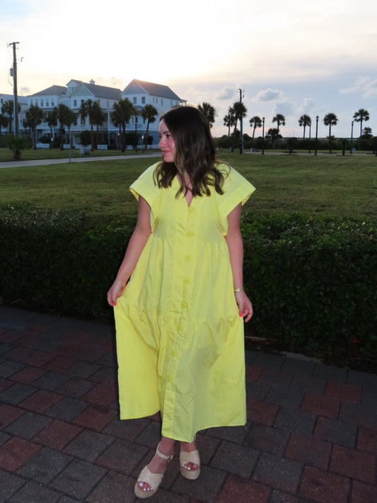 Lemon Drop Maxi Dress