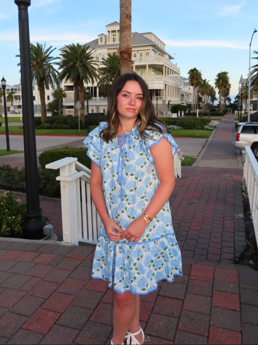 Hydrangea Haze Mini Dress