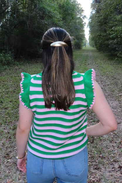 Berry Merry Striped Sweater