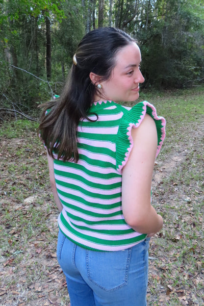 Berry Merry Striped Sweater